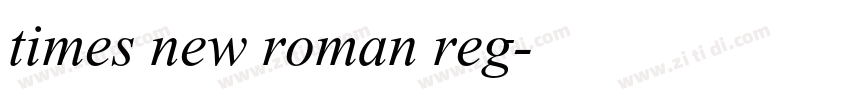 times new roman reg字体转换